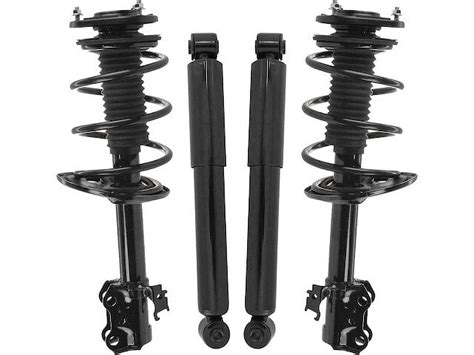 Front And Rear Shock Strut Coil Spring Kit 4 Piece Compatible With