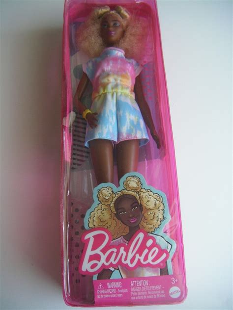 Barbie Doll African American Black Doll Blonde Afro Hair New Package ...