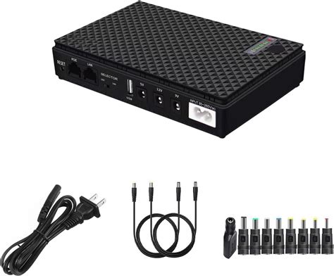 amazoncom shanqiu mini ups battery backup uninterruptible power