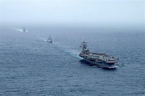 South China Sea Updates US Canadian Warships Sail Through Taiwan