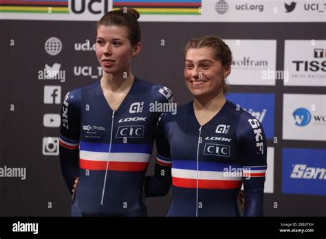 Clara Copponi And Marie Le Net Of France Women S Madison Podium