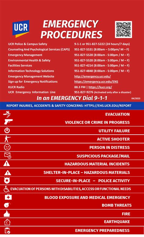 Emergency Flip Chart | Office of Emergency Management