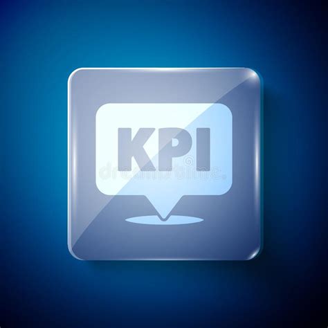 Icono De Indicador De Rendimiento De Clave Kpi Blanca Aislado En Fondo