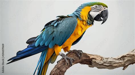 Macaw, bird of the Brazilian fauna. Stock Illustration | Adobe Stock