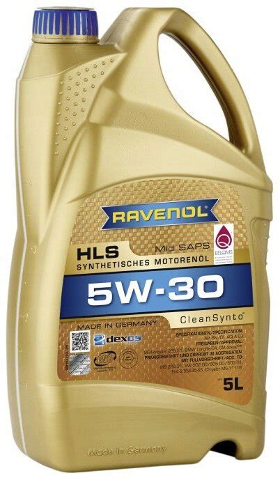 Olej Silnikowy RAVENOL HLS CleanSynto 5W30 5L Ravenol Motoryzacja