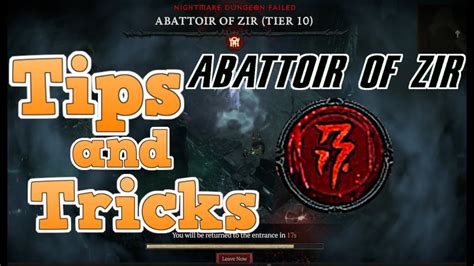 How To Clear Tier Abattoir Of Zir Tips And Tricks Youtube