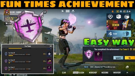 Easy Way To Complete Fun Times Achievement In Bgmi Pubg How To