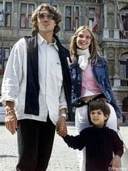 My football space: Paolo Maldini with his family