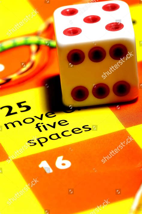 Dice On Snakes Ladder Board Editorial Stock Photo - Stock Image ...