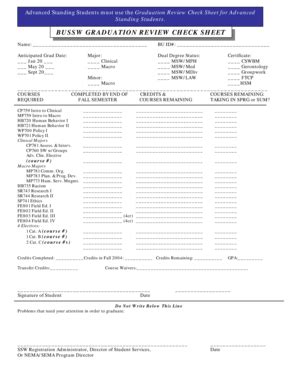 Fillable Online Bu Grad Review Checksheet Doc Bu Fax Email Print