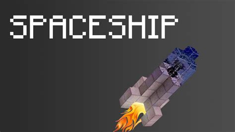 Minecraft How To Build A Spaceship Youtube