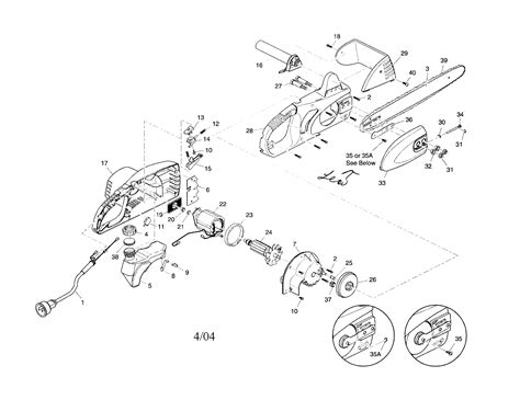 Remington Electric Chain Saw Parts Model Sears Partsdirect