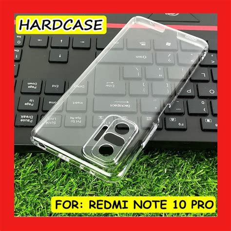 Jual Redmi Note 10 Pro Clear Hard Case Casing Cover Transparan Mika