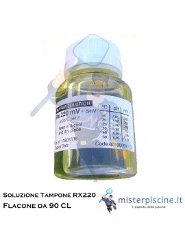 SOLUZIONE TAMPONE RX 220 MV FLACONE DA 90 CL PER LA REGOLAZIONE DEL