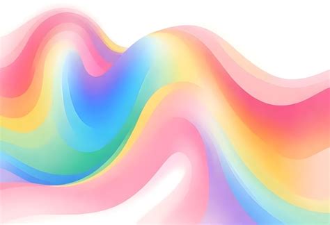 Premium Vector | Rainbow colored wave with a rainbow pattern on it