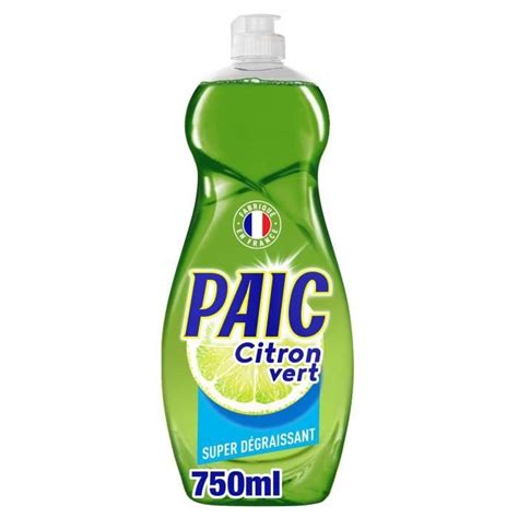 Paic Liquide vaisselle parfum citron vert 750ml Cdiscount Electroménager