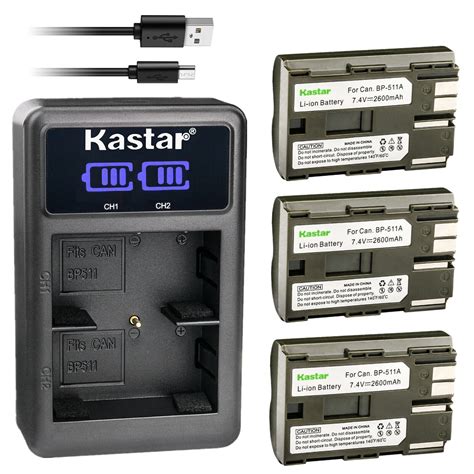 Kastar Pack Bp A Battery And Led Usb Charger Compatible With