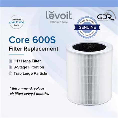 Levoit Core S Rf Air Purifier Replacement Filter H True Hepa For