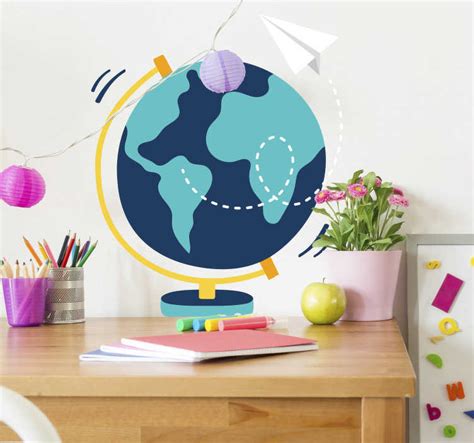 Globe Wall Sticker - TenStickers