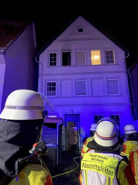 Feuerwehren am Montagabend im Einsatz Brände in Minden und Porta