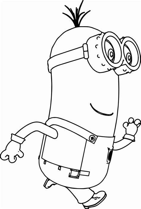 Minion Kevin Coloring Pages At Free Printable