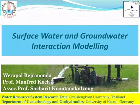 Ppt Surface Water And Groundwater Interaction Modelling Powerpoint