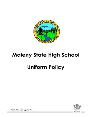 Maleny High School Uniform - Fill Online, Printable, Fillable, Blank ...