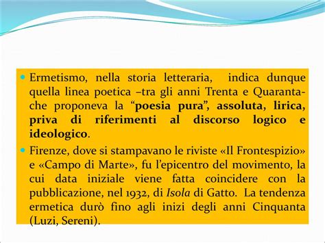 Ermetismo Il Termine Ermetismo Fu Usato Per La Prima Volta Dal