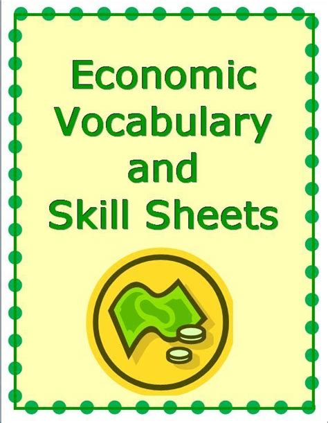 More Economics Vocabulary And Activities No Prep