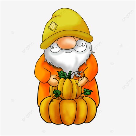 Thanksgiving Pumpkin Harvest Autumn Cute Cartoon Gnome Thanksgiving