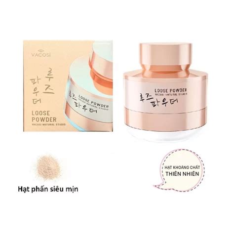 Phấn Phủ Dạng Bột Siêu Mịn Kiềm Dầu Vacosi Natural Studio Loose Powder