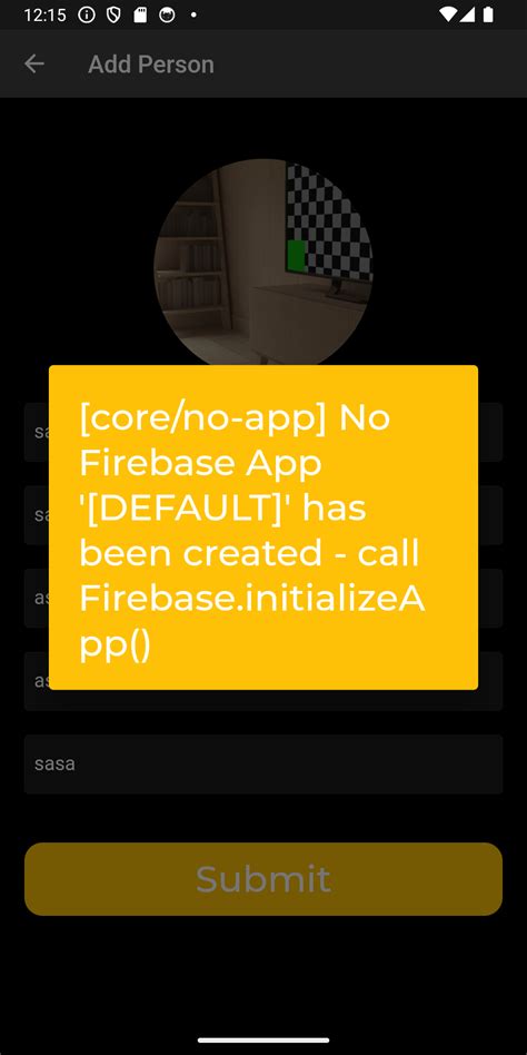 No Firebase App Default Has Been Created Call Firebase