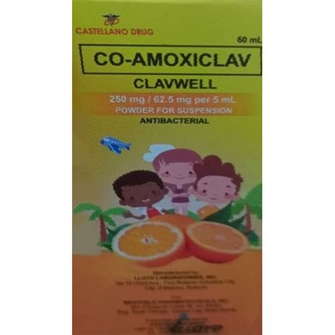 Clavwell Co Amoxiclav Mg Mg Per Ml Powder For Suspension Ml