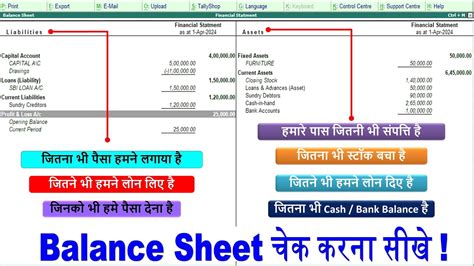 Balance Sheet Profit And Loss Account How To Check Balance Sheet