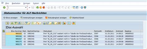 Changing SAP IDoc Status BD87 Report RC1 IDOC SET STATUS