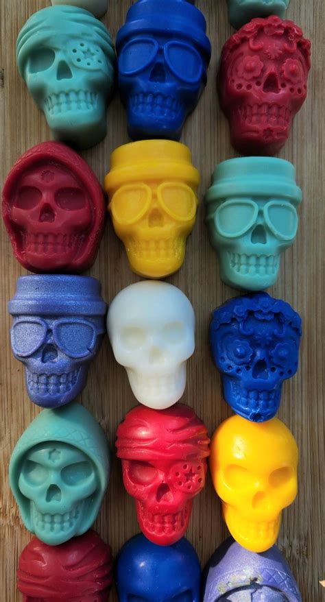 8 Pack Of Skull Wax Melts Soy Wax Funky Wax Melts Long Lasting Aroma