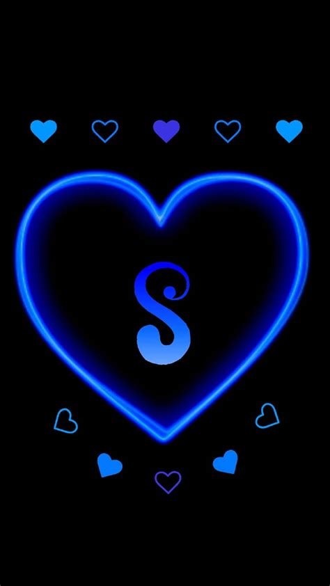 S Alphabet In Heart Wallpaper