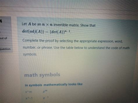 Solved 4 Let A Be An N X N Invertible Matrix Show That