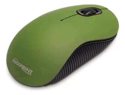 Mouse Óptico Usb Emborrachado Maxprint Verde 1000 Dpi MercadoLivre