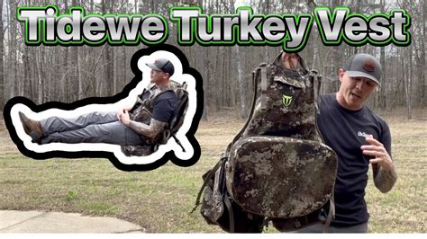 Tidewe Turkey Vest Turkey Hunting Review Turkey Chair Youtube