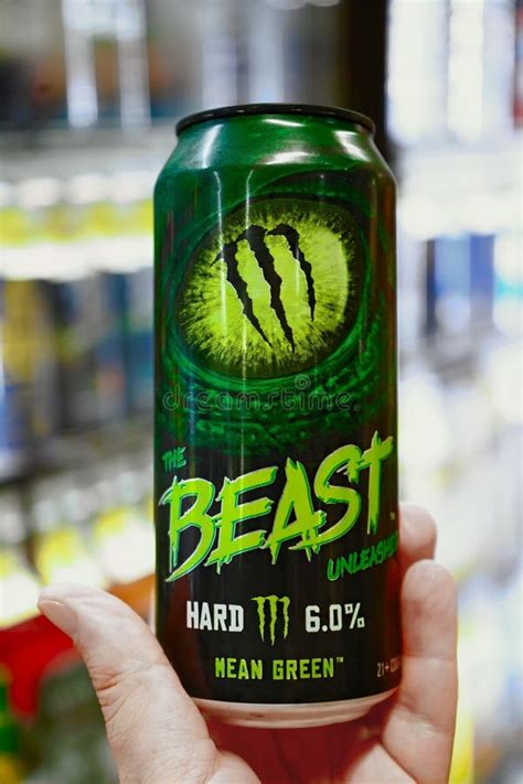 Monster Beverage The Beast Unleashed Mean Green Flavor Alcohol Hard