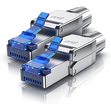 Kwmobile 4x Connecteur RJ45 CAT 8 Sans Outil Amazon Fr High Tech