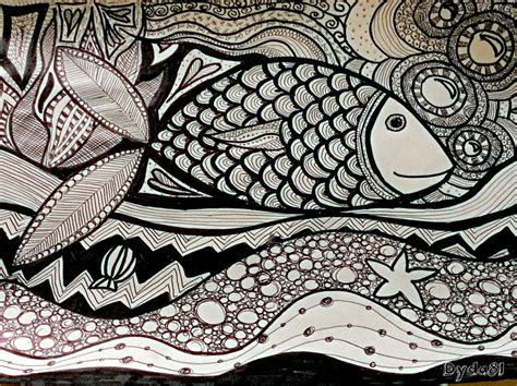 Zentangle fish by Dyda81 on DeviantArt