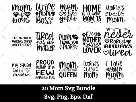 Mom Svg Bundle Mothers Day Svg Mom Svg Mom Life Svg Mom Of Boys Girls Svg Mama Svg Funny