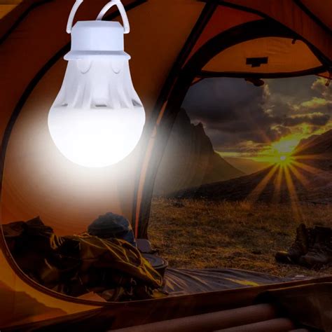 Linterna LED portátil para acampar de 5V minibombilla luz LED USB