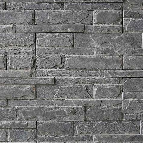 Tumbled Black Limestone Wall Cladding Natural Stone Cladding