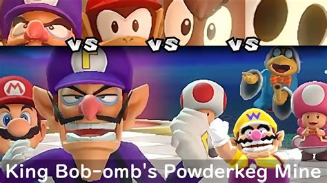 Super Mario Party Waluigi Vs Diddy Kong Vs Shy Guy Vs Goomba 81 King