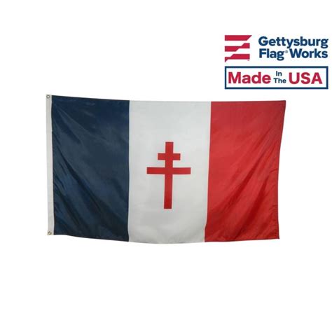 Flag of Free France 12x18", 2x3' or 3x5' | Shop WWII Flags