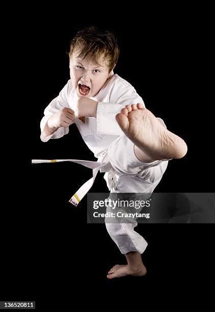karate kid kick stock  high res pictures  images getty