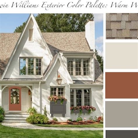 Farmhouse Exterior Paint Color Palette Sherwin Williams Off White